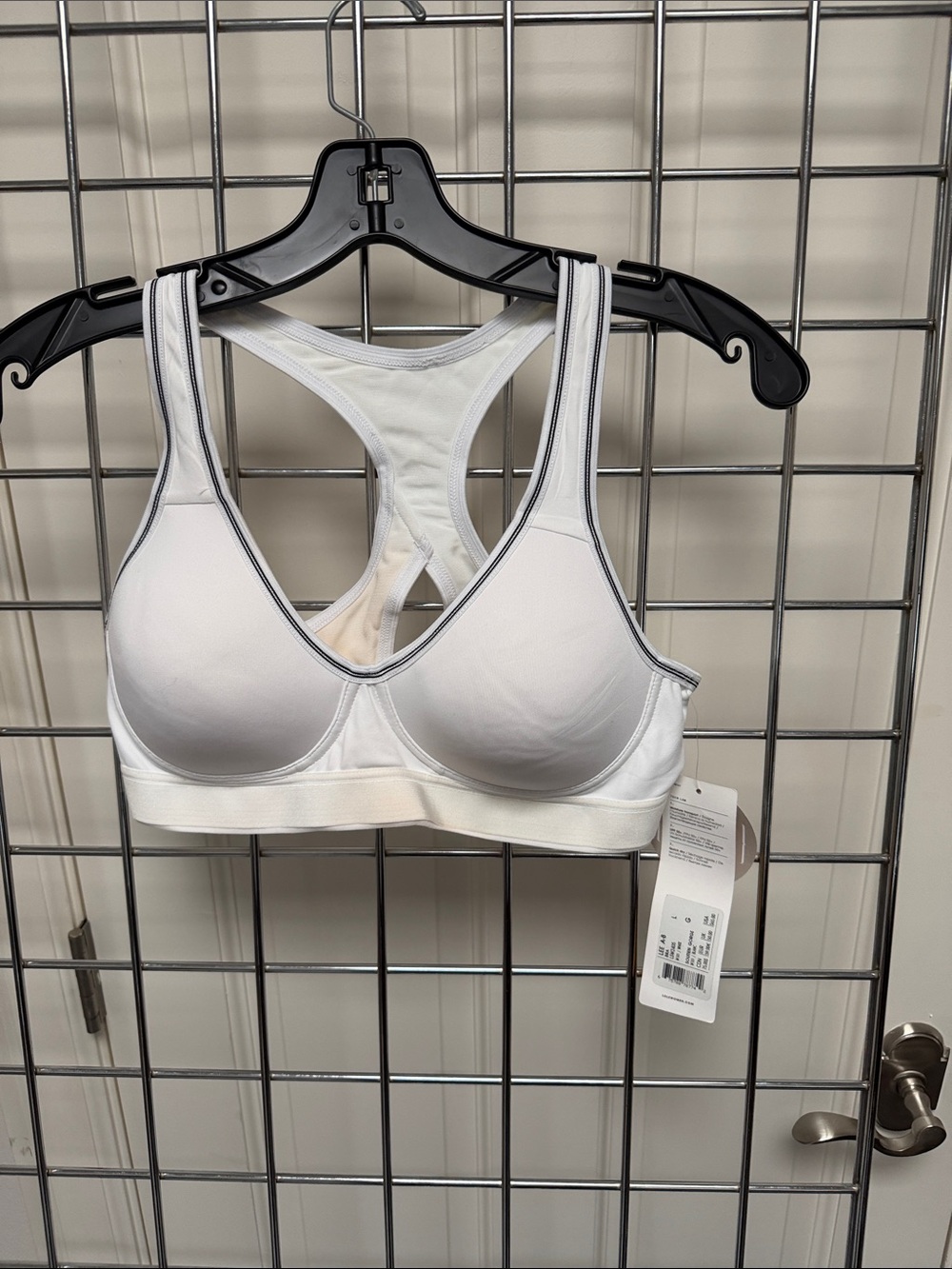 Lole White Racerback Support Sports Bra